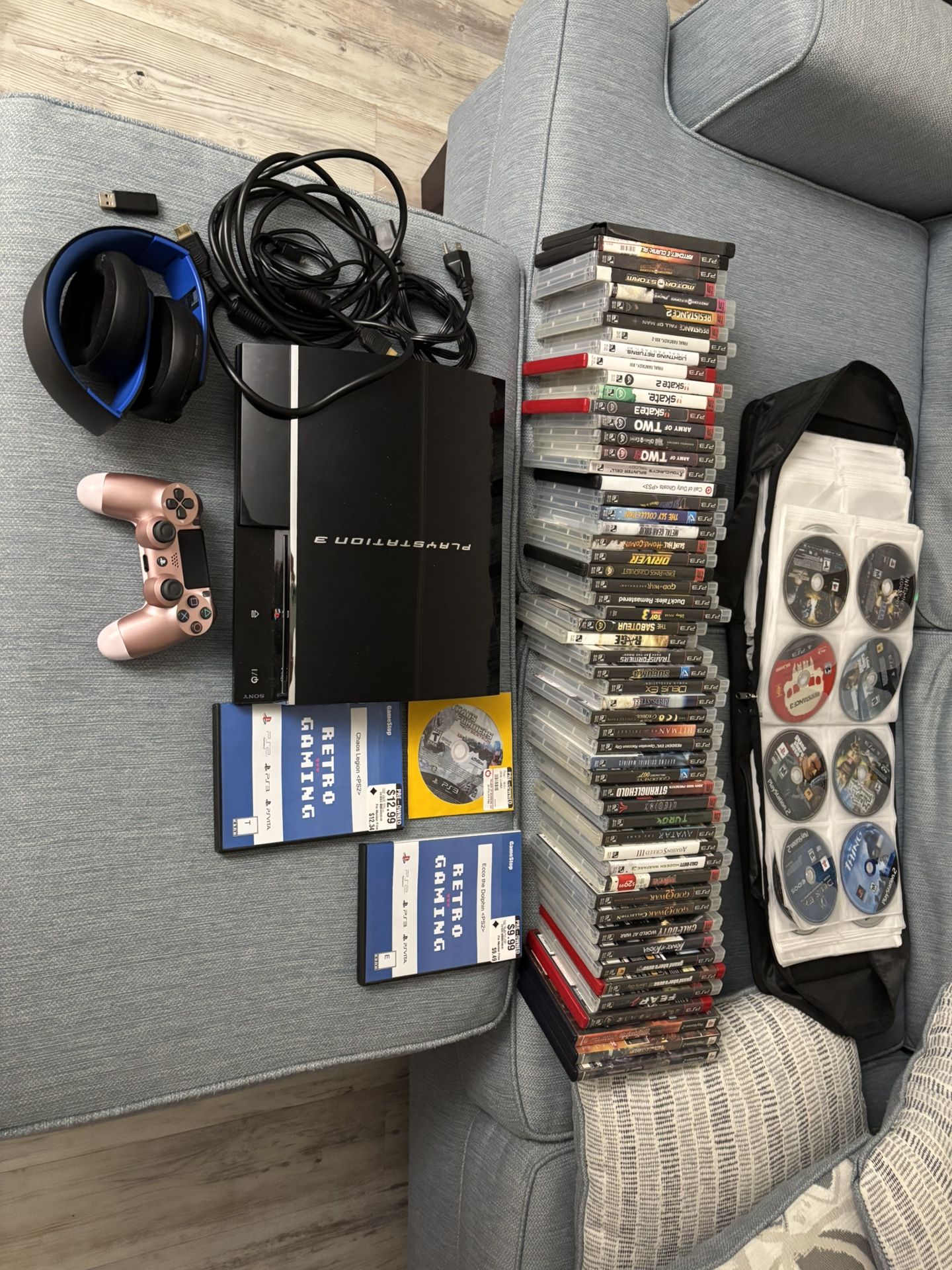 PS3 with backward compatibility and PS3-PS2-PS1 games