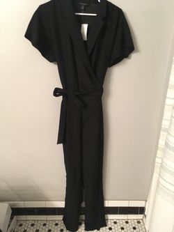 Nwt Banana Republic Black Jumpsuit Suit Formal Sleek 2 Tall 2t