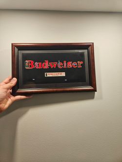 Cool Budweiser 1996 Olympics sign, man cave, bar sign.