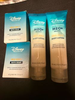 Disney H2O+ body lotion and soaps