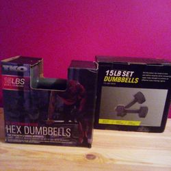 15 Pound Set Of Dumbbells 7.5 Lbs Each Dumbbell Set Of 2 $20 Each Set 