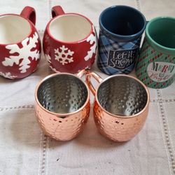 Nicole Miller Placemats And Coffee Cups And Moscow Muel Cups 