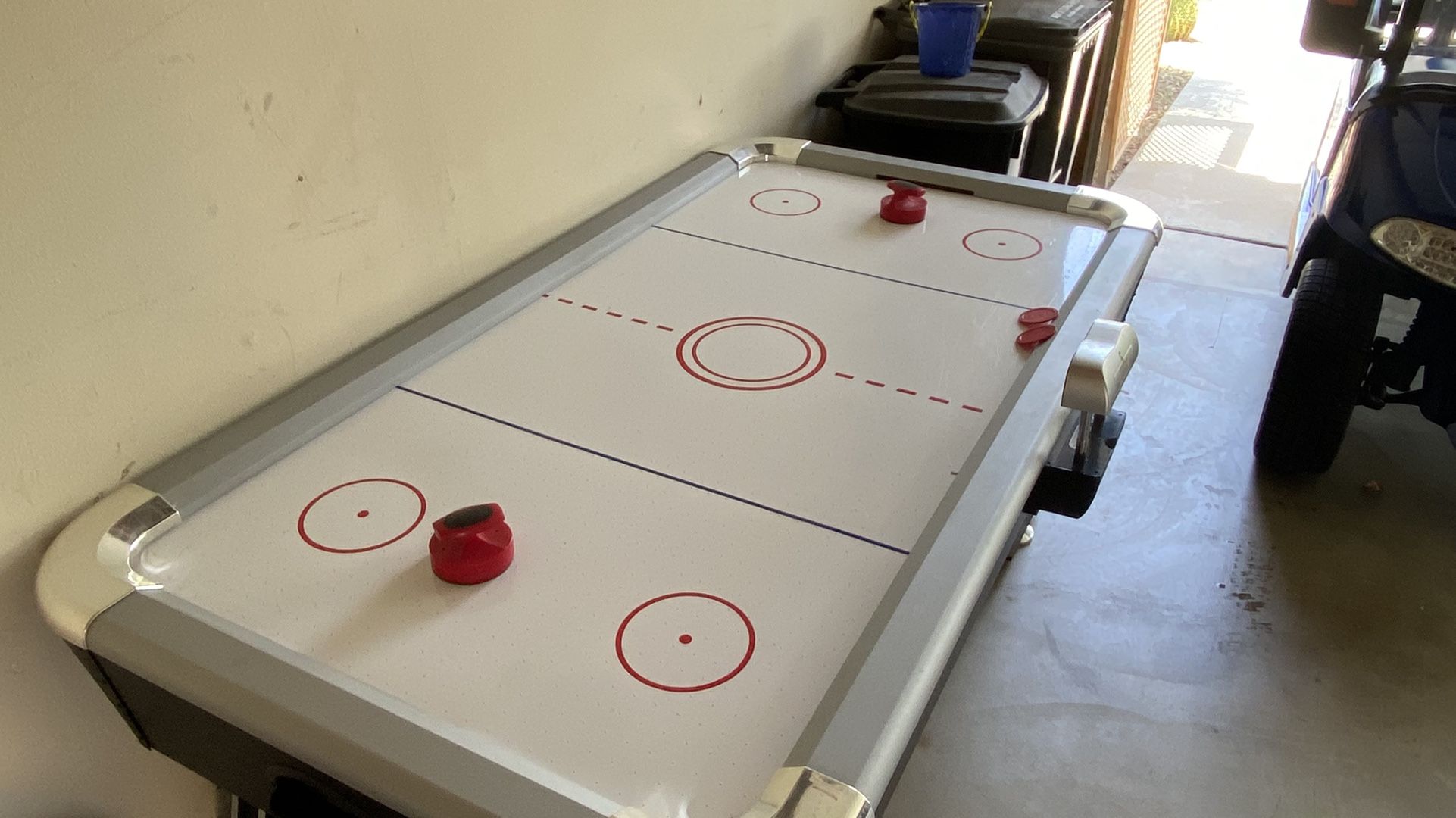 Sportcraft 72Inch Air Powered Hockey Table with PopUp Scorer, Puck