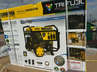 Champion Power Equipment
8125/6500-Watt Electric Start Tri-Fuel Portable Generator with Free 3-Year Warranty for Home Backup and Storm Prep