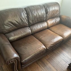 Genuine Leather Couch  $100