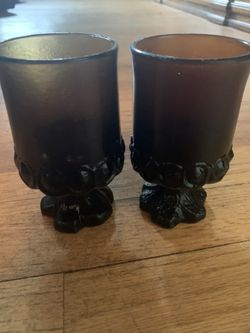 Franciscan Madeira brown smoke glasses