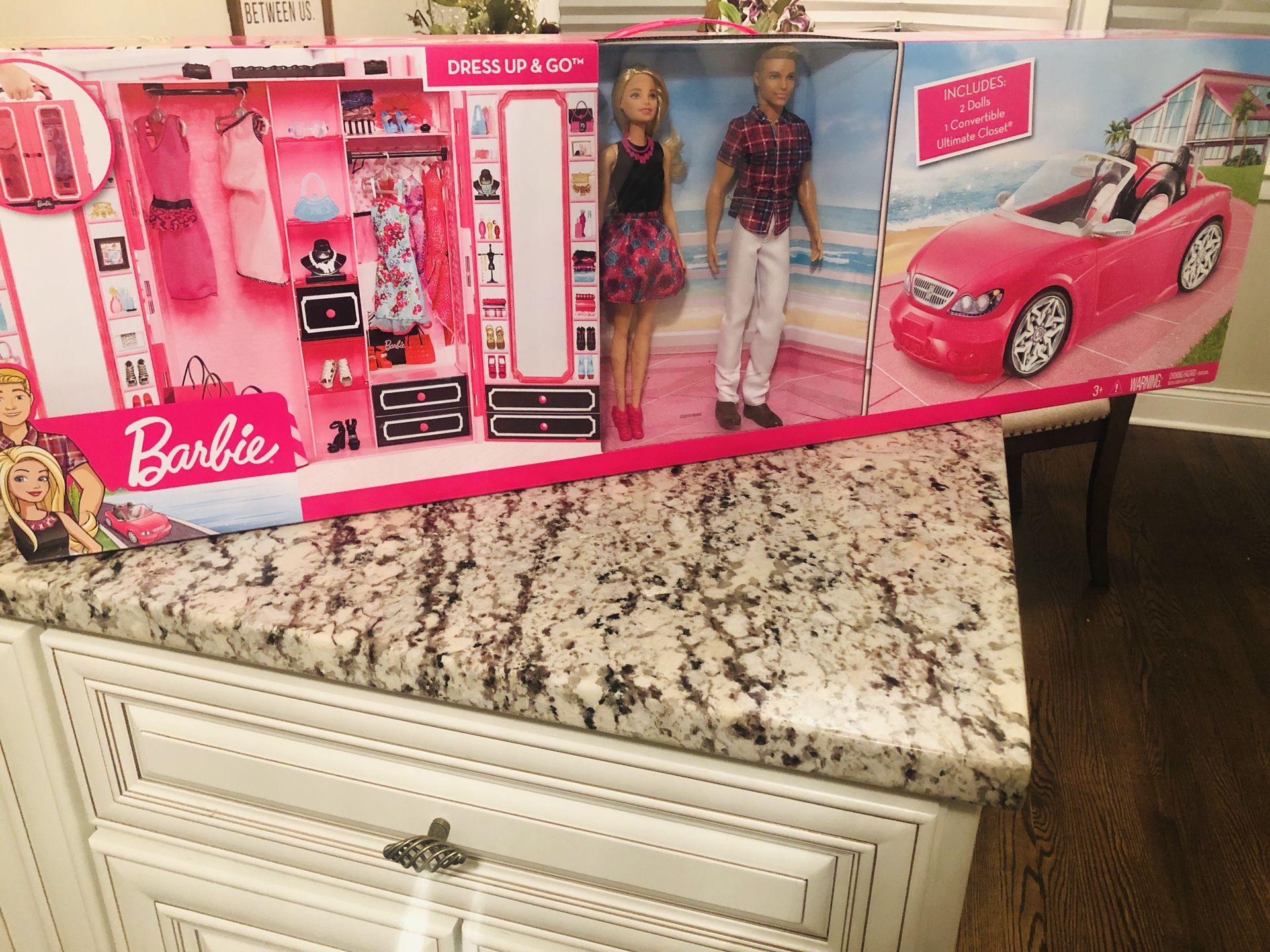 Barbie , Ken Closet and Car bundle!
