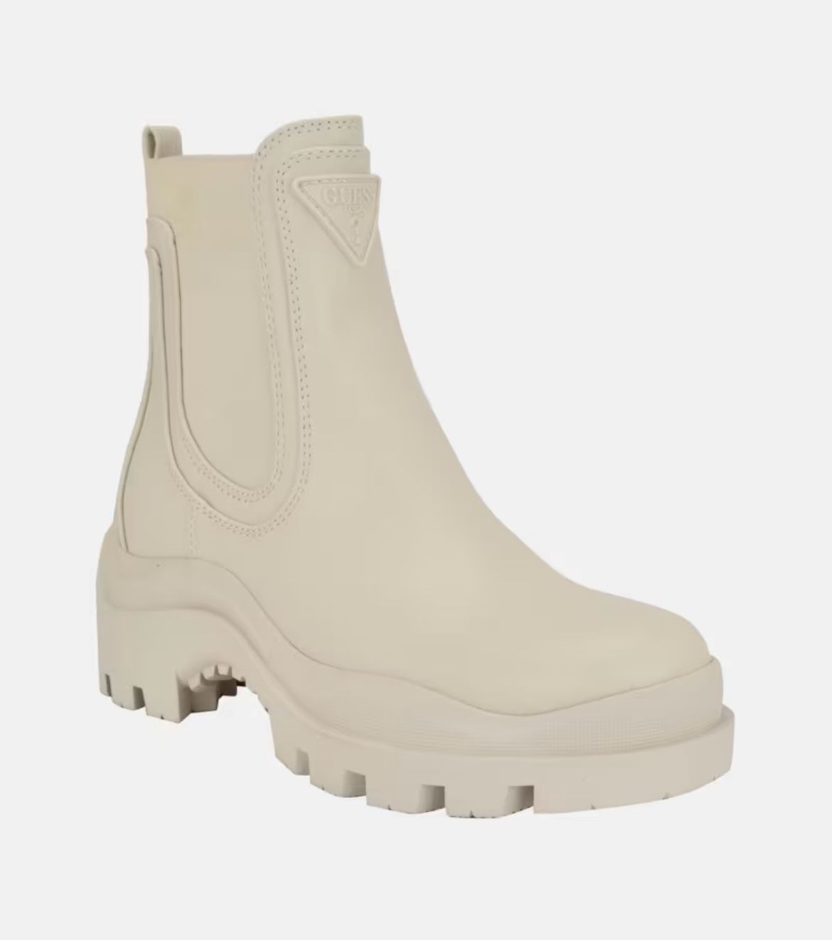 Guess Women’s Light Natural Chelsea Suede Boots-size 7.5