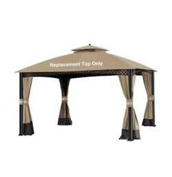 SCOCANOPY Replacement Canopy Cover for Windsor Gazebo L-GZ717PST-C, 83,South Hampton Gazebo L-GZ659PST,A111011500 (Khaki) NEW Retails $99.99