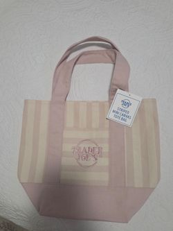 Trader Joe's Pink Canvas Bag
