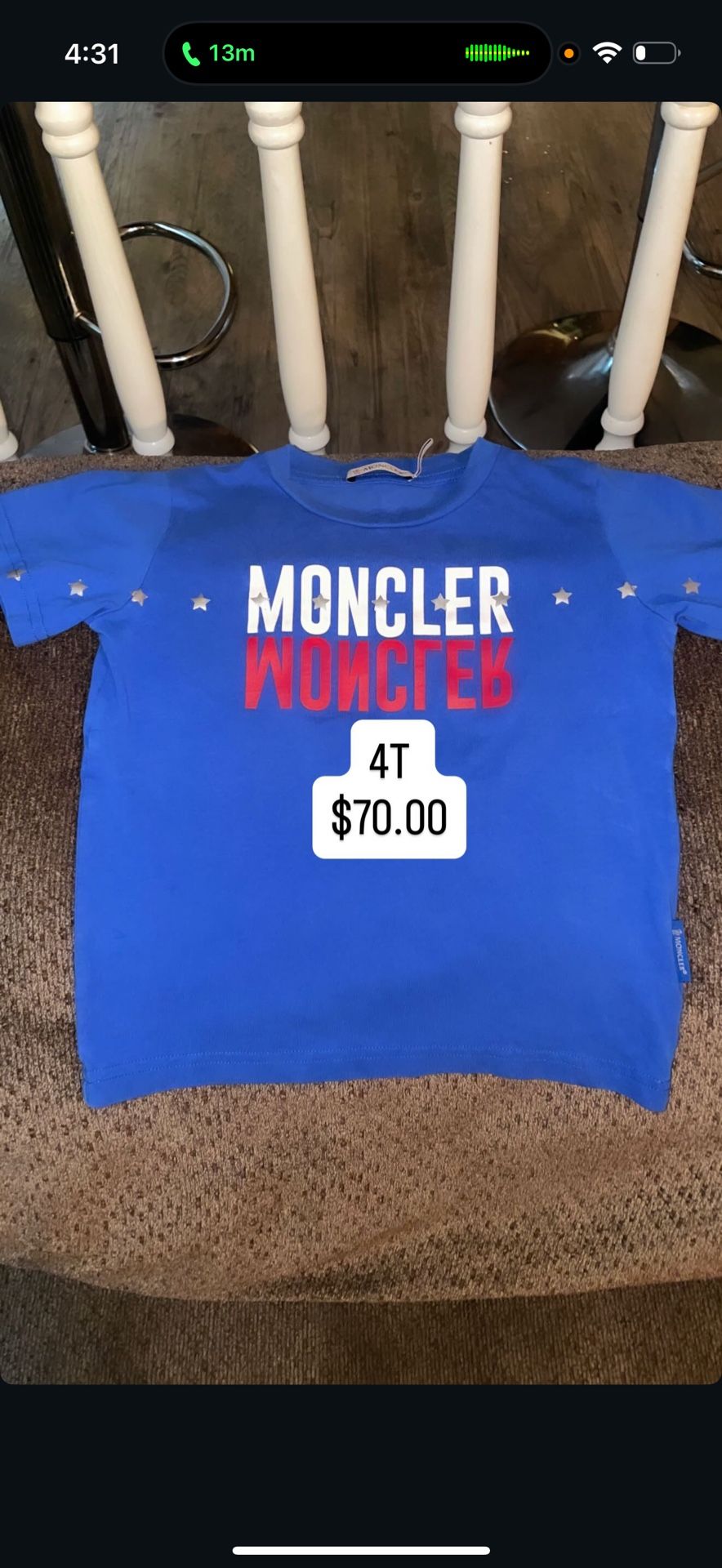 4T Moncler and Balenciaga Shirt