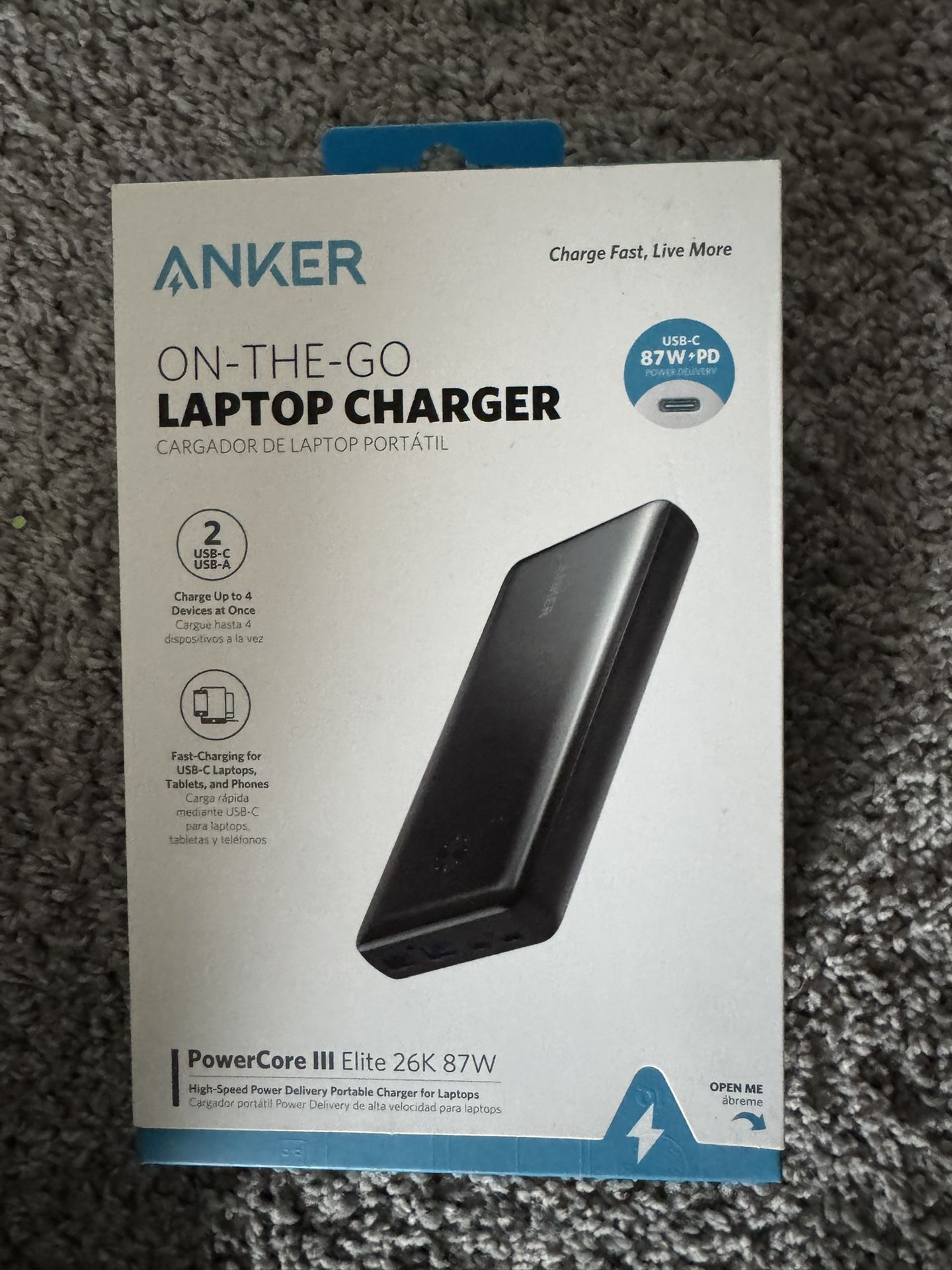 Anker PowerCore III Elite 26K 87W Laptop Charger
