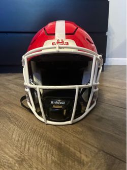 2025 Riddell SpeedFlex Football Helmet – Adult Small – Red/White