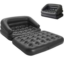 Inflatable Couch Blow Up Couch Mattress,Outdoor Air Sofa Bed for Camping,Full Size