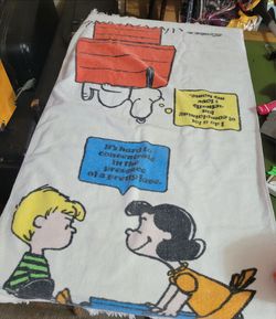 1971 Charlie Brown/Snoopy towel set