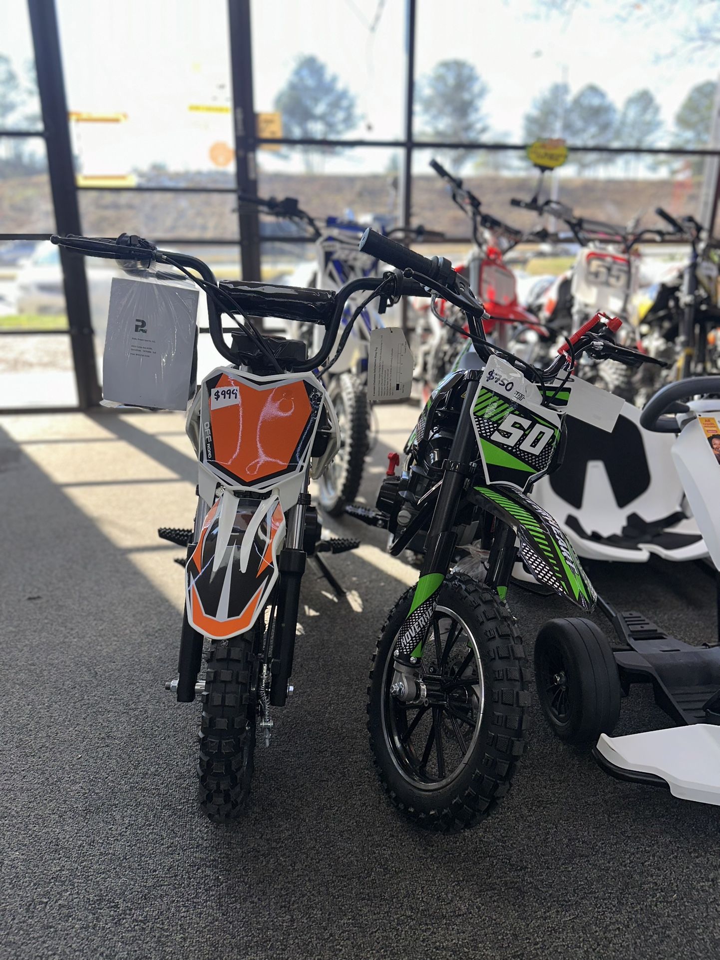 Dirt Bikes starting from $595