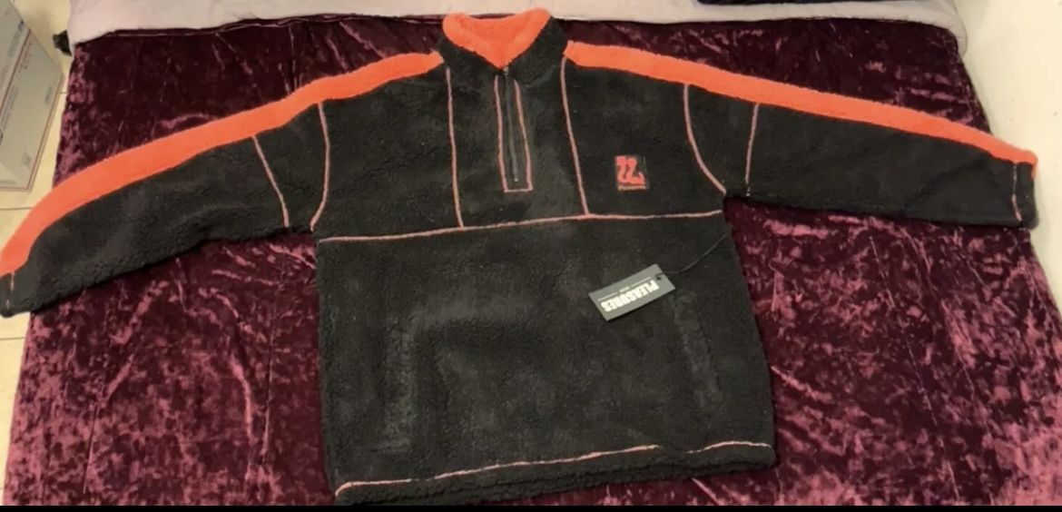 Pleasures Rewind Quarter Zip Fleece Jacket