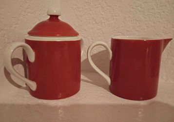 Fitz & Floyd Cream Pitcher & Sugar Bowl Set ©1975