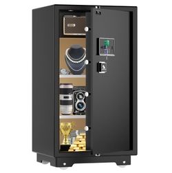 TIGERKING 7.2 Cubic Feet Extra Large Heavy Duty Safe Box, Home Safe with Double Safety Key