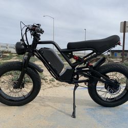 New! Electric Bike, 1500 W, 40mph, Akez E-bike, Black, Red, Blue, Yellow, Free Delivery 🚚 + Lock 🔐 