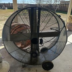 Pro Series 42 in. 2-Speed Portable Professional-Grade Direct Drive Drum Fan, Black with Heavy-Duty Rolled Steel Housing