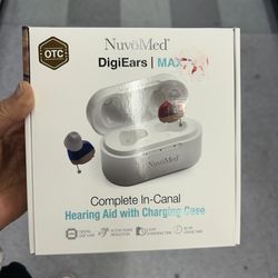 NWT Digiears Max Complete In-canal Hearing Aid With Charging Case