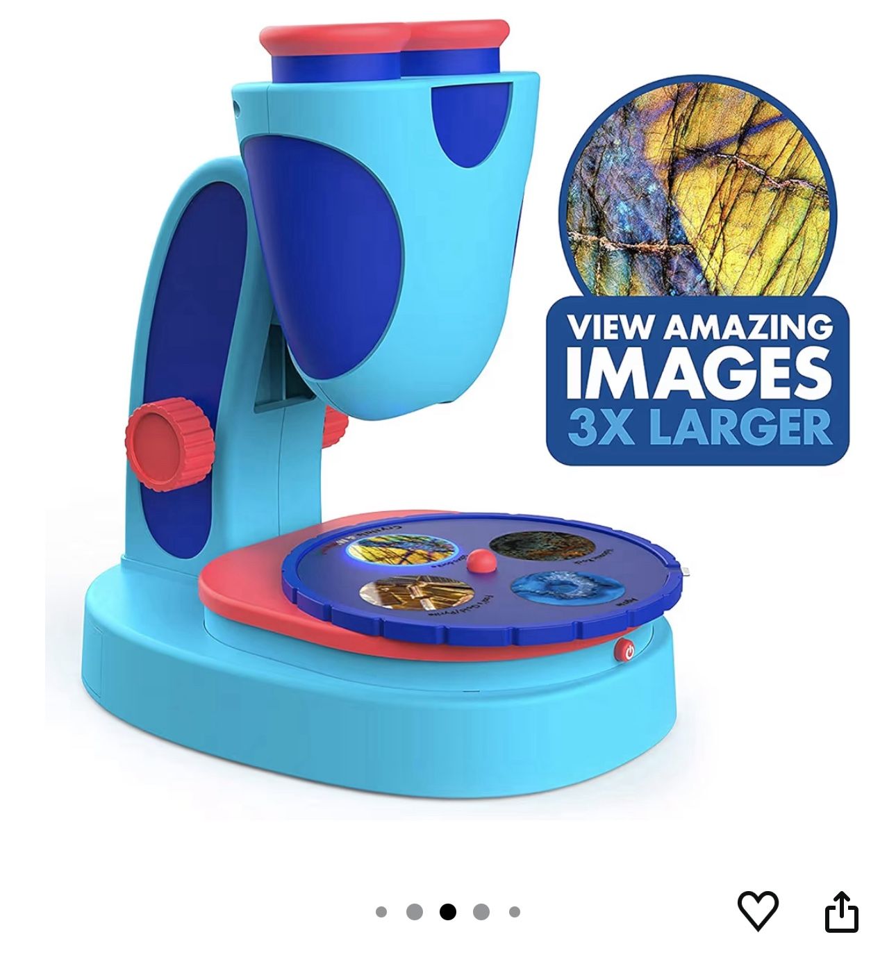 Educational Insights GeoSafari Jr. Kidscope, Kids Microscope, STEM Toy, Easter Basket Stuffers for Kids, Gift For Boys & Girls, Ages 5+