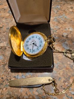 Seth Thomas pocket watch w/knife
