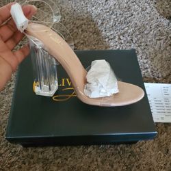 Clear heels