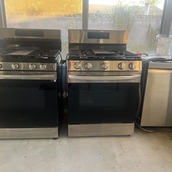 Gas stove (LG and Samsung) and dishwasher (LG)