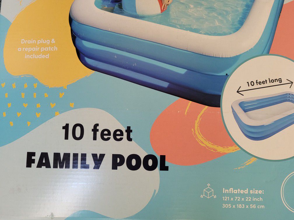 10 Feet Long Family pool