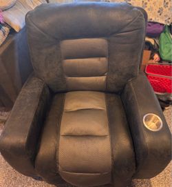 Grey recliner