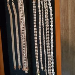 .925 Bracelets Gifts Gold Silver 