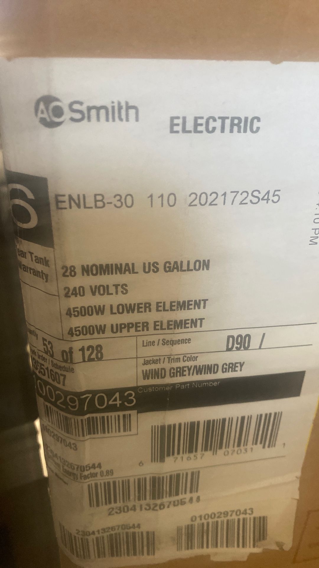 Low Boy Water Heater Electric 30gallon
