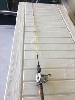 Old fishing rod and reel