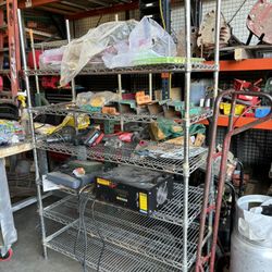 METRO RACK MEASUREMENTS IN PICS HAS CASTERS 