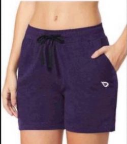 Brandnew(Small)Women's 5" Athletic Shorts Cotton Comfy Casual Summer Sweat Workout