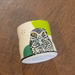Vintage The Bowl Maker Lucky Owl Cup Mug Burrowing Owl 2 7/8" tall. 
Perfect shape, no chips or cracks. Display item.
It is 2 7/8"tall, weight 5oz plu
