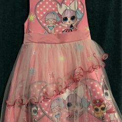 Halloween Costume Pink  LOL Doll Dress