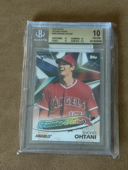 2018 Topps Shohei Ohtani RC Future Stars BGS 10 POP 3