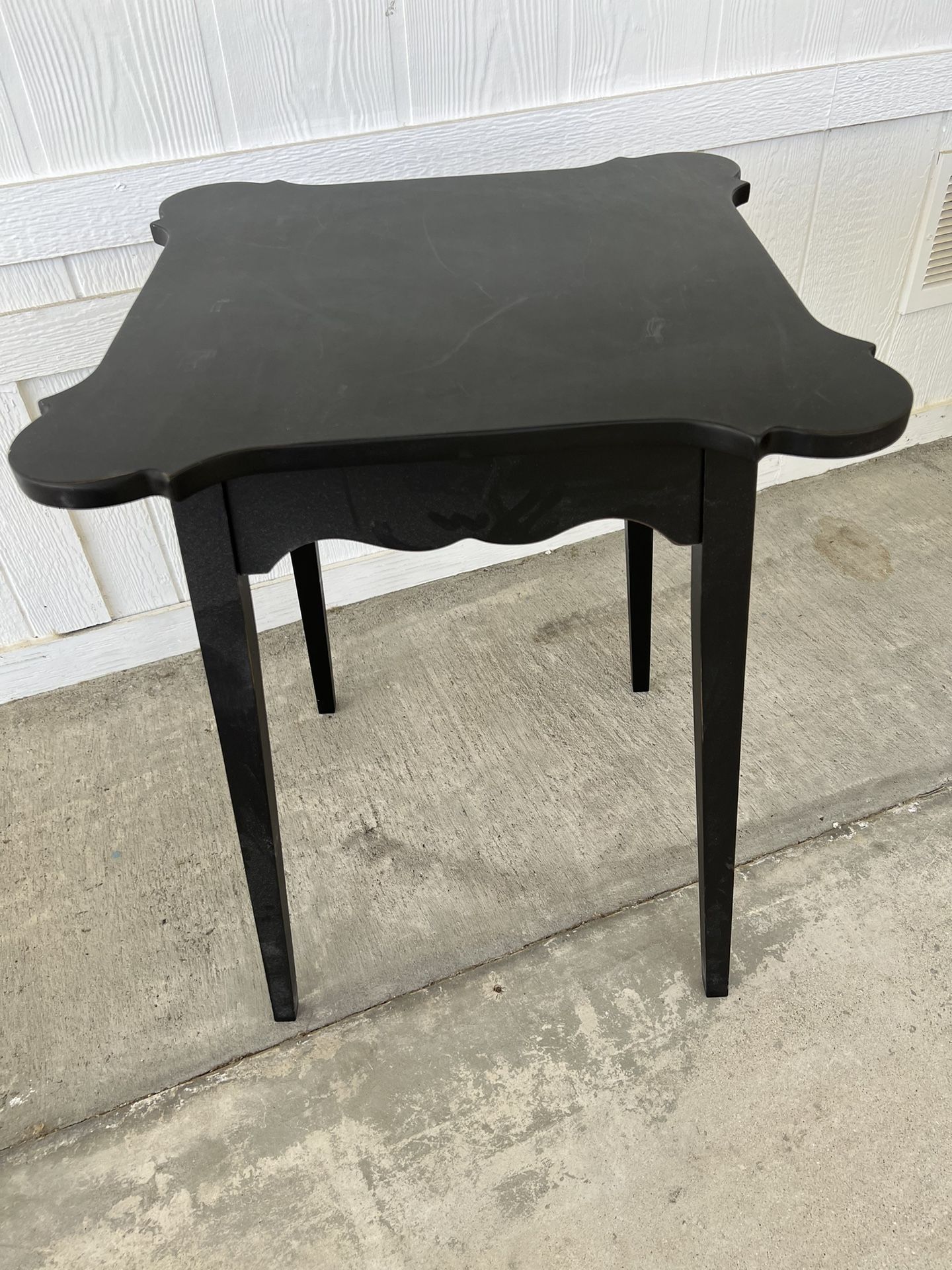 SIDE TABLE (BLACK)… $37 OBO