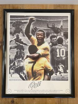 Pele Signed 16 X 20 - Limited #9 Of 200