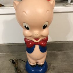 Vintage Porky Pig Lamp (works)