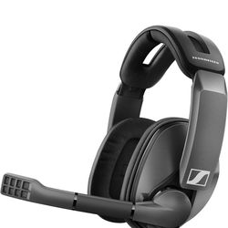 Open Box Sennheiser GSP 370 Over-Ear Wireless Gaming Headset, Low-Latency Bluetooth, Noise-Cancelling Mic, Flip-to-Mute, Audio Presets - PC, Mac, Wind