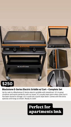 Blackstone E-Series Electric Griddle + Cart