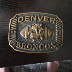 Memorabilia Broncos Numbered 1976 Belt Buckle 