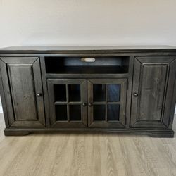 Media Console - Hamilton 64” (Storm Finish)
