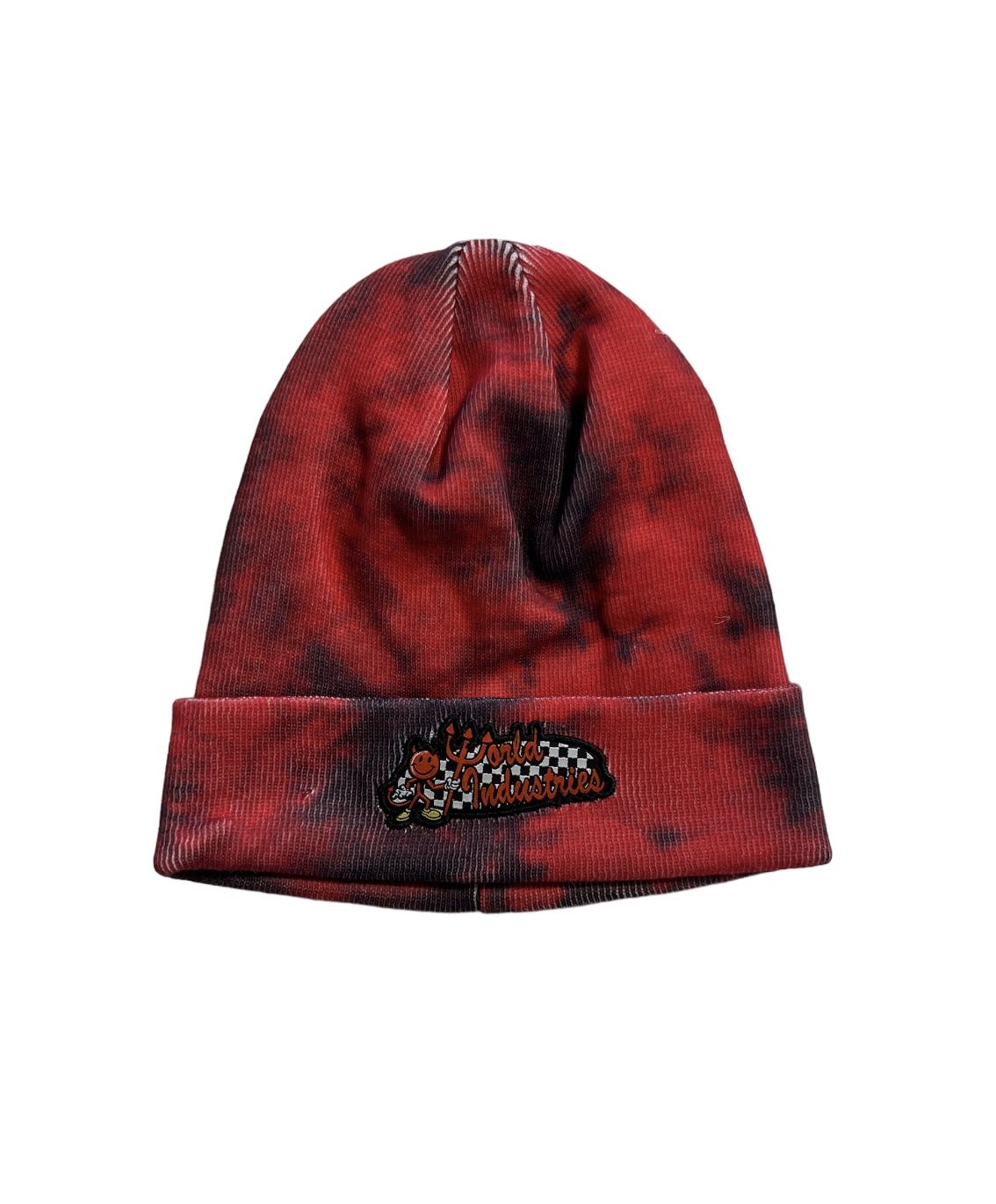 World industries Skating Beanie Tie Dye Red