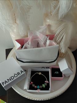 Pandora bracelet and ring
