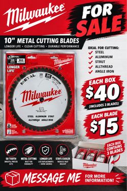 Milwaukee 10" 50-Tooth Metal Cutting Blade